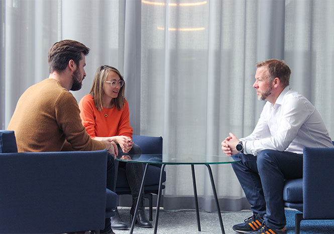 Three people in one consultation
